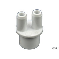 Waterway dual 3/8" barb x 1/2" Spg adaptor