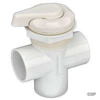 Waterway Top Access 2" Diverter  Valve 5 Point Scallop - White