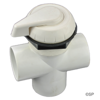 Waterway Top Access 2" Diverter  Valve Notched - White