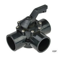 Waterway Tru-Seal 3 way valve 2"S x 2.5" Spg