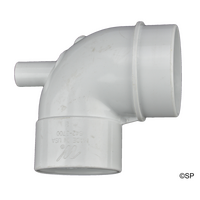 Waterway 2.5" Spigot x 2" Socket 90 Ell Vacuum Suction Adaptor Fitting