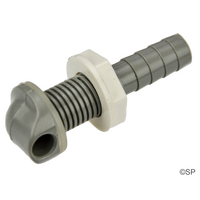 Waterway 90 degree nozzle return fitting for system air bleed