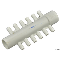 Waterway 3/8" barb manifold 1" x 12 port