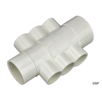 Waterway 1" Manifold 1.5"S/2"Spg x 2"S x 6 Port 1"S