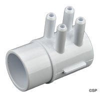 Waterway 3/8"barb x 4 Port 1.5" Spigot Dead End Manifold
