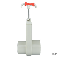 Waterway Plastics 2.5" Sliding Gate Push Pull Slice Valve & locking clip