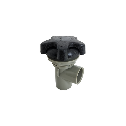 Jazzi 1" On/Off Waterfall Valve - Black