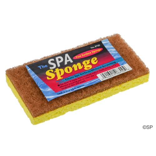Spa Sponge - double sided crushed walnut spa cleaner pad with foam sponge