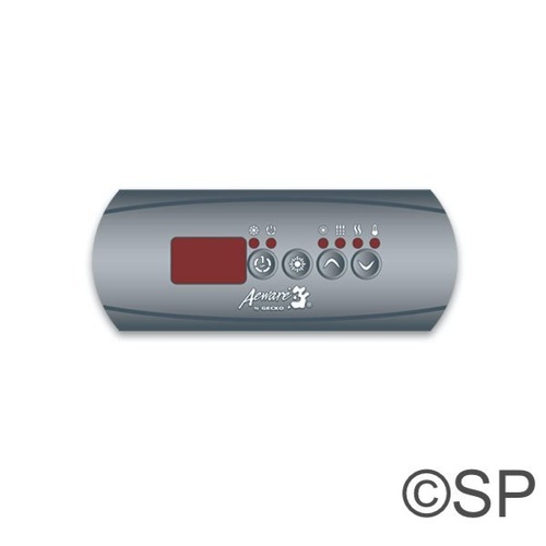 Aeware in.k200 1OP Topside Panel Touchpad Overlay Decal - 4 Button - No Blower/Pump 2