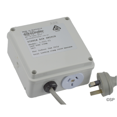 Spa Airswitch - 10A single with premium air sensor
