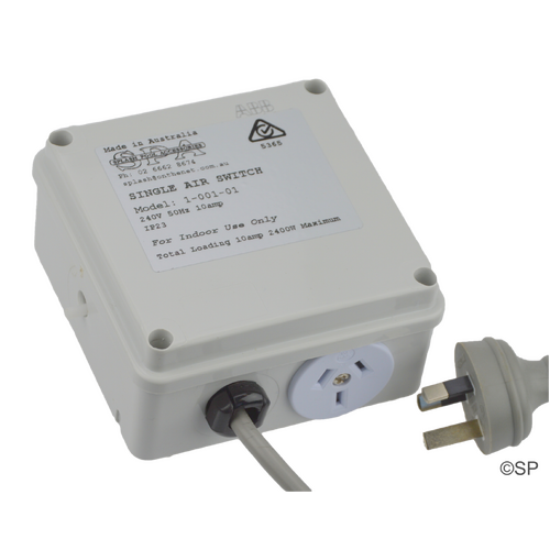 Spa Airswitch - single - with 10 minute Auto Off & premium air sensor