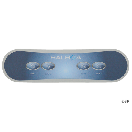 Balboa AX40 4 Button Auxillary Topside Touchpad Panel Overlay Decal - Jets 1, Jets 2, Jets 3, Jets 4
