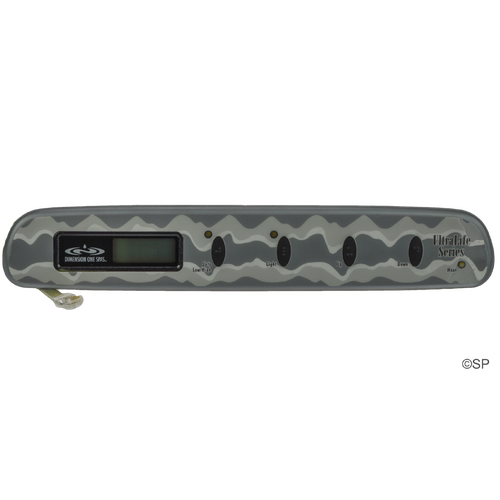 Balboa Dimension One Spas Single Pump, 4 Button Topside Touchpad Panel & Overlay Decal