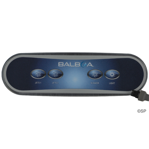 Balboa AX40 4 Button Auxillary Topside Touchpad Panel Jets 1, Jets 2, Blower, Light