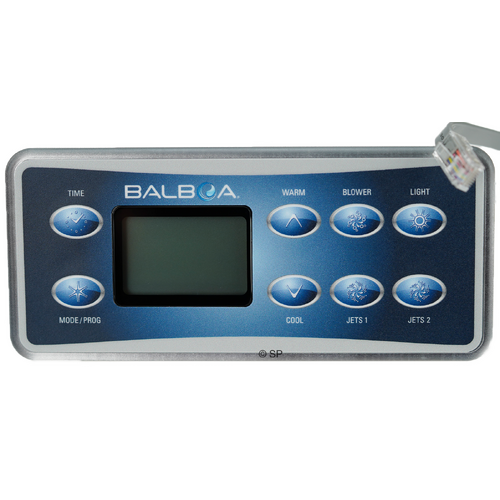 Balboa VL 801 D Serial Deluxe Digital M2/M3 Series 8 Button Touchpad Panel