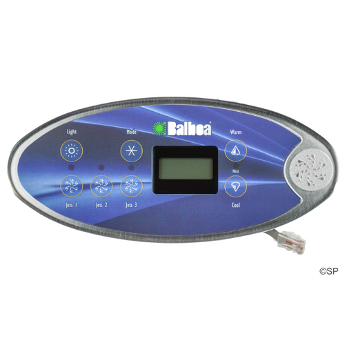 Balboa VL702S 7 button oval touchpad - 3 pumps