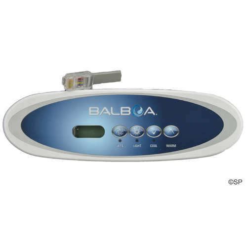 Balboa VL260 4 ButtonOval Topside Panel - LCD -  Jets, Light, Down, Up