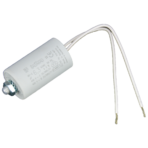 6.3 uF Capacitor - Pump Motor Run Capacitor with Fly Lead