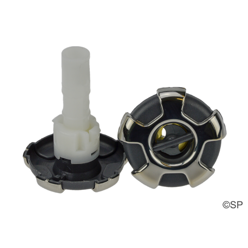 CMP 200 Series 2.25" Typhoon rotational jet internal - Crown series - stainless steel / graphite grey / silver