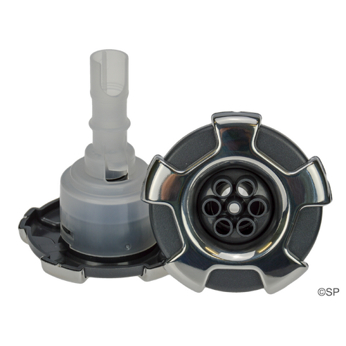 CMP 300 Series 3.25" Crown series typhoon jet internal - massage - stainless steel / graphite grey / silver