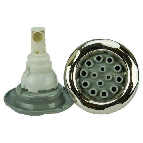 CMP 500 Series 5" typhoon jet internal - rotossage - 5 scallop stainless steel / grey