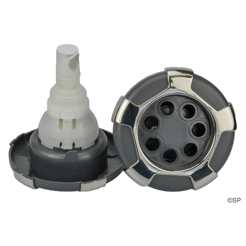 CMP 500 Series 5-1/4" crown series typhoon jet internal - 7 port rotossage - stainless steel / graphite grey