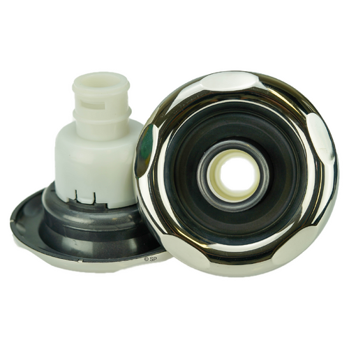 CMP 5" Scalloped series typhoon Non-Adjustable Whirlpool jet internal - stainless steel / graphite grey
