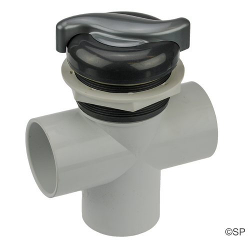 CMP 2"  Diverter Valve - S-Handle Top - Graphite Grey / Silver