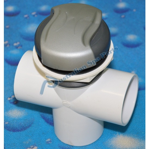 CMP 2"  Diverter Valve - Wave Top - Grahite Grey / Silver