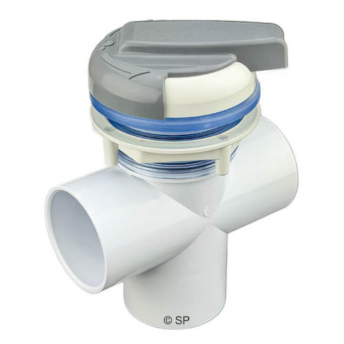 CMP 2" Diverter Valve - Arc Series - White / Grey