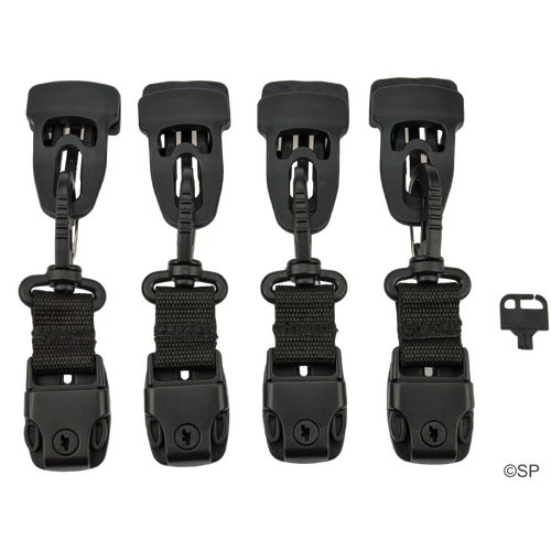 Cover Safe Spa Cover Harness Retrofit Kit - 4 Pack