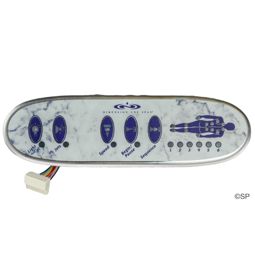 Dimension One Spas Gecko K-42 DJS Touchpad Panel - Marble
