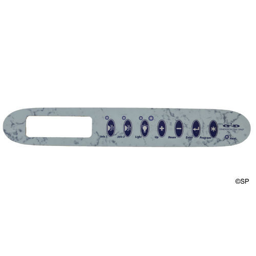 Dimension One Spas Gecko K-24 2 pump 7 button Touchpad Panel Overlay Decal
