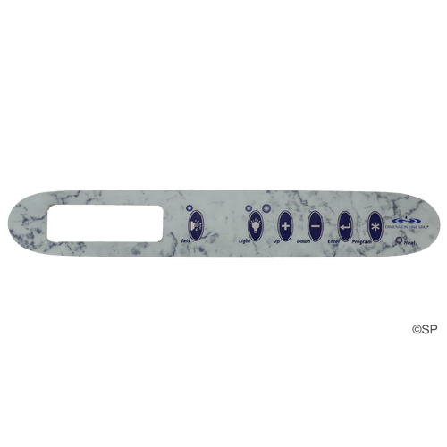 Dimension One Spas Gecko K-24 1 pump 6 button Touchpad Panel Overlay Decal