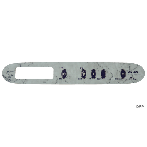 Dimension One Spas Gecko K-25 1 pump 5 button Touchpad Panel Overlay Decal