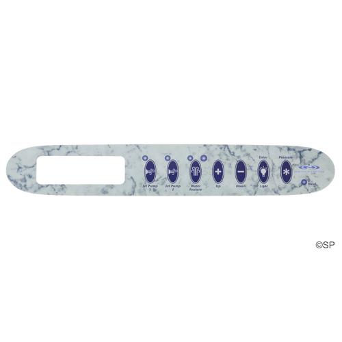 Dimension One Spas Gecko K-24 2 pump & w/f 7 button Touchpad Panel Overlay Decal