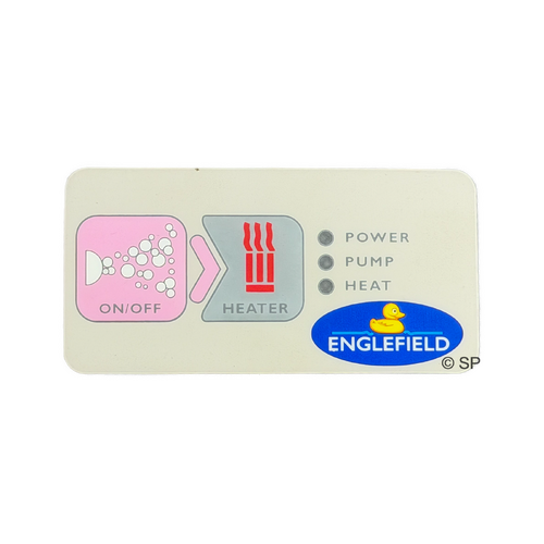 Davey XS series spa bath touchpad Decal only
