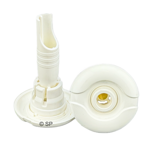 Edgetec Euro Adjustable Spa Bath Jet - Classic White