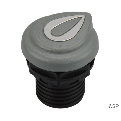 Edgetec Airon tear drop air venturi control - grey w/ss trim