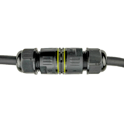Weatherproof inline 24A rated 3 core Single Speed Jet Pump cable connector