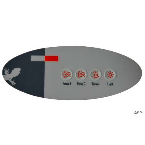 Gecko / Spa Builders TSC-3 Remote 4 button Overlay Sticker