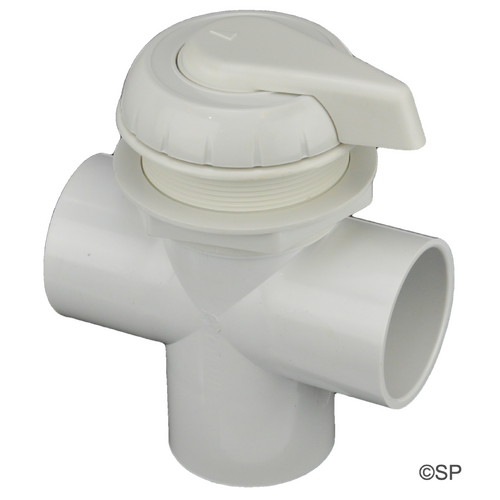 Hydroair Hydrowflow 2" / 50mm 3 Port Diverter Valve - White
