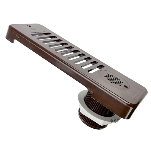 Hydroair Strip Skimmer Assembly - Extended - Brown (Must not be used without at least 2 compliant safety suctions)