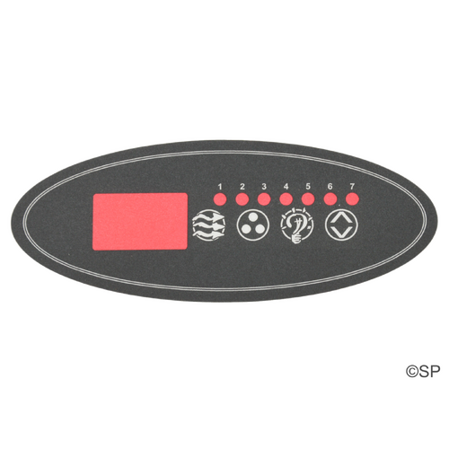 Hydroquip ECO-2 4 Button Overlay Decal