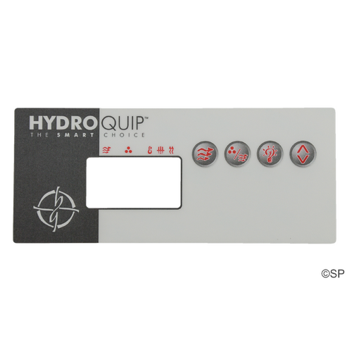 Hydroquip ECO-8 4 Button Rectangler Topside Panel Touchpad Overlay Decal