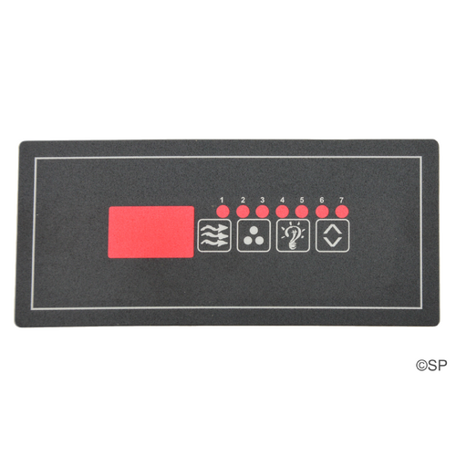 Hydroquip ECO-6 4 Button small Rectangle Topside Panel Touchpad Overlay Decal Only