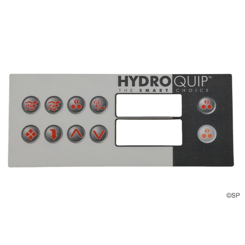 Hydroquip HT-2 10 Button Overlay Decal