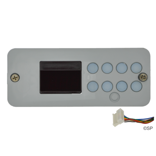 Hydroquip Pentair Gecko K-35 or Eco-3 Panel - 6 button with NO outer lip - to suit shaped placard only