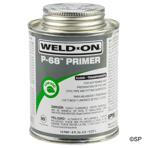 IPS Weld-On P68 Primer - 1 pint/473ml - Clear