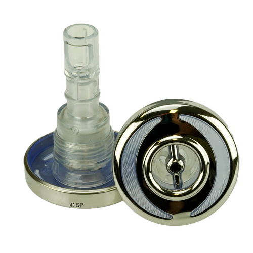 LVJ 2" Flying Twin Rotary Jet - Transparent/Stainless Steel